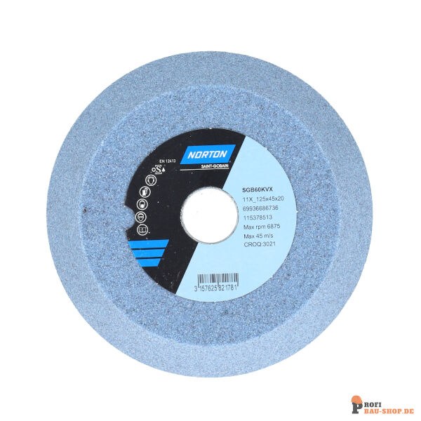 nortonschleifmittel/NORTON_schleifmittel_69936686736 11 Tapered _flaring_ cup Tool Room-Norton SGB-125x45x20_6_81x13-SGB60KVX_172266